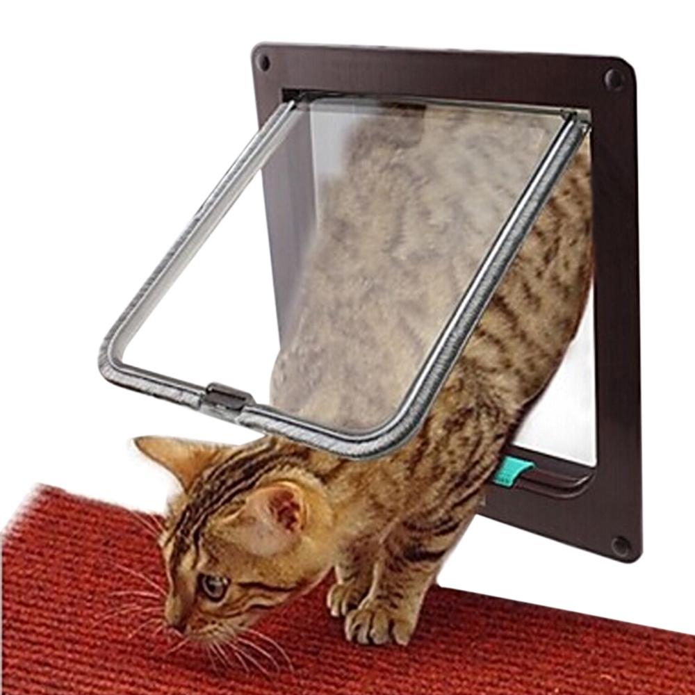 Puerta de seguridad abatible con cierre para perros y cachorros, Gato de mascotas, adecuada para cualquier pared, Gato pequeños, suministros para mascotas