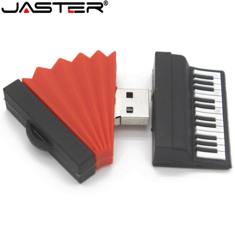 JASTER Mini cute accordion pendrive 4GB 8GB 16GB 32GB 64GB usb flash drive cool piano memory Stick music U disk