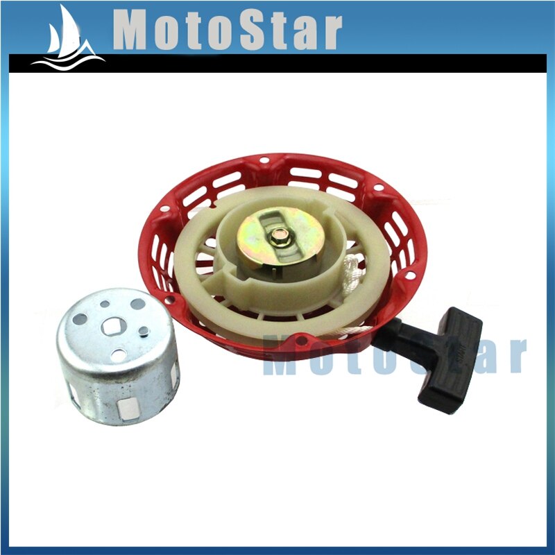 Red Recoil Pull Starter With Cup For Honda 5.5HP GX160 6.5HP GX200