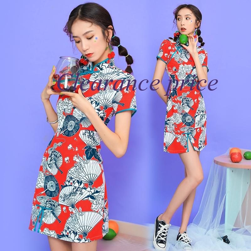 Style Cheongsam Dress Summer Cheongsam Dress Chinese Tradition Dresses