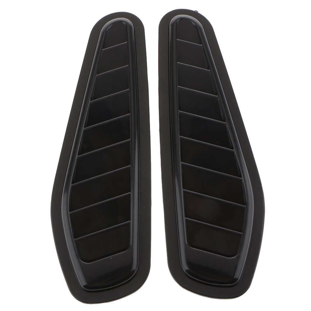 Auto Air Flow Intake Scoop Bonnet Vent Cover Modify Hood Decor Bla
