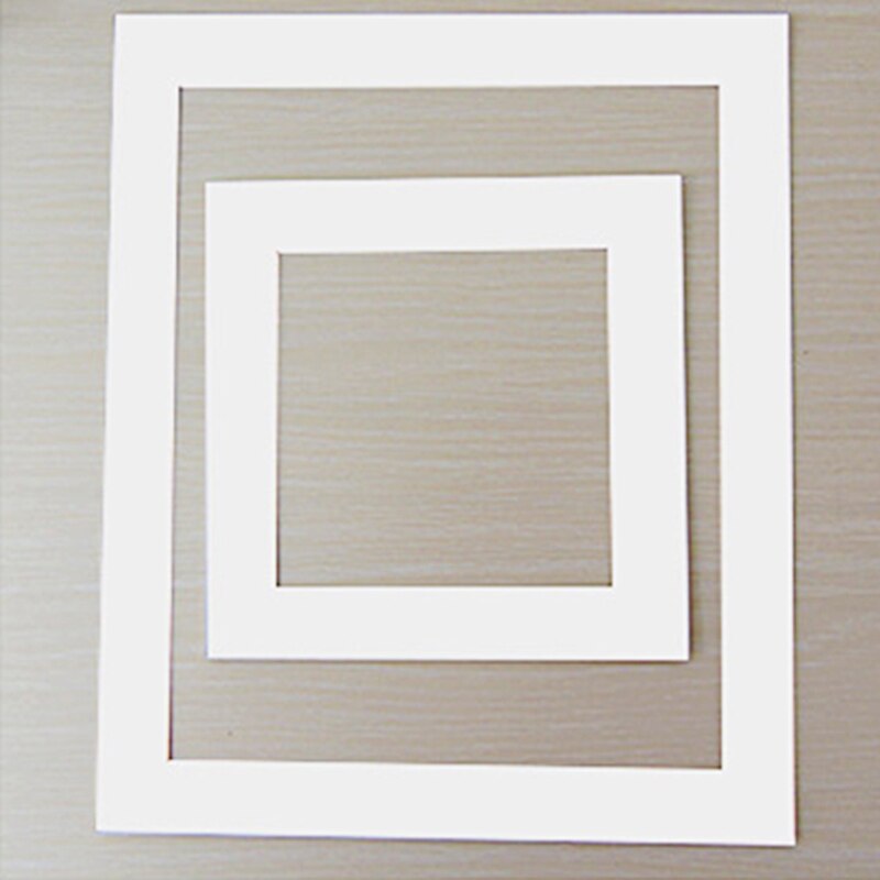 15Pcs White Photo Mats Rectangle Paper Mounts For 6/7/8/10/16 inch A4 A3 Picture Frames Photo Decor Photo Mat Paper Photo Frame