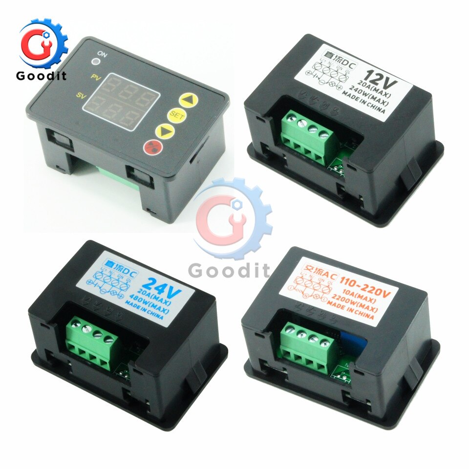 T2310 LED Digital Time Controller Countdown Timer On/Off Switch Delay Timer Relay Module with Buzzer High Precision Intelligent