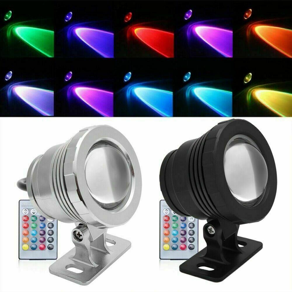 Waterproof RGB LED Flood Light Underwater Fountain Pool Pond Aquarium Spotlight Bulb Lamp Outdoor Garden AC DC 12V 110V 220V 15W