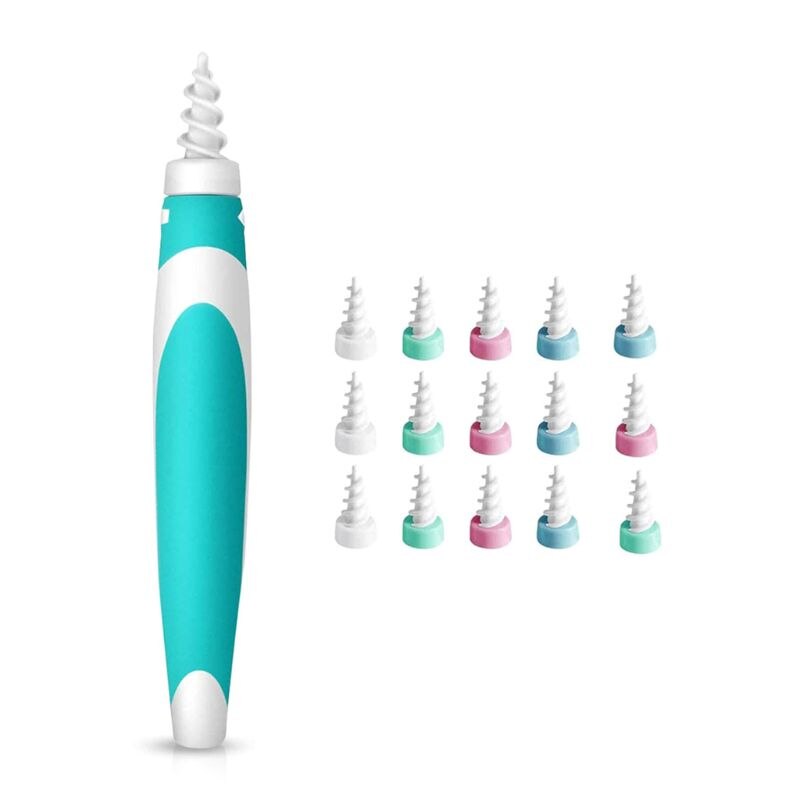 Oorreiniger Earpick Oren Wax Remover Spiraal Oorsmeer Met 16 Vervanging Tips K1KB