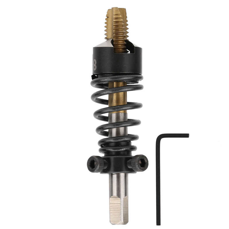 Hand Tools schaar High‑speed Steel Tapping Chamfer Straight Flute Screw Tap Chamfering Machine for Lathe tijeras scissors: M8 x 1.25