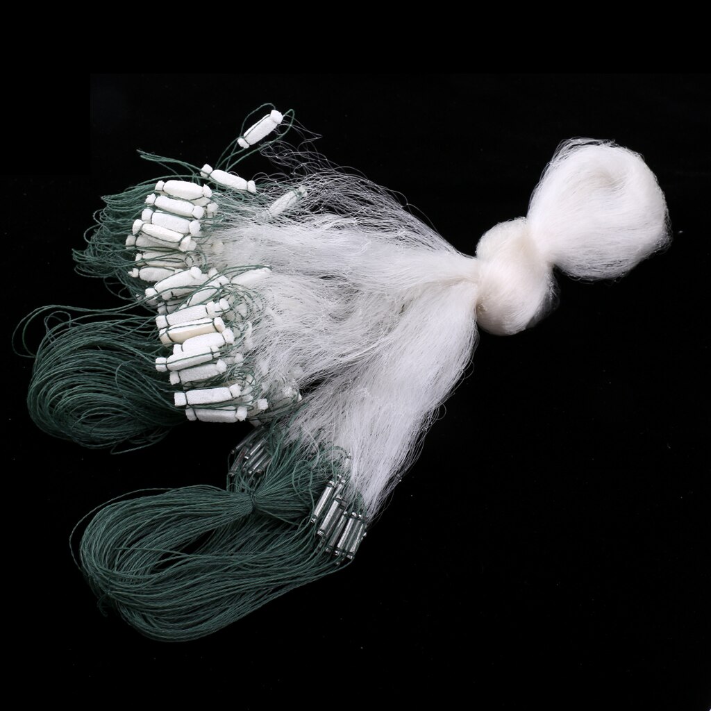 Filet de pêche à trois couches filet de pêche filet de Seine avec Bobbers de flotteur en mousse et plombs de plomb: 25mx1.2m