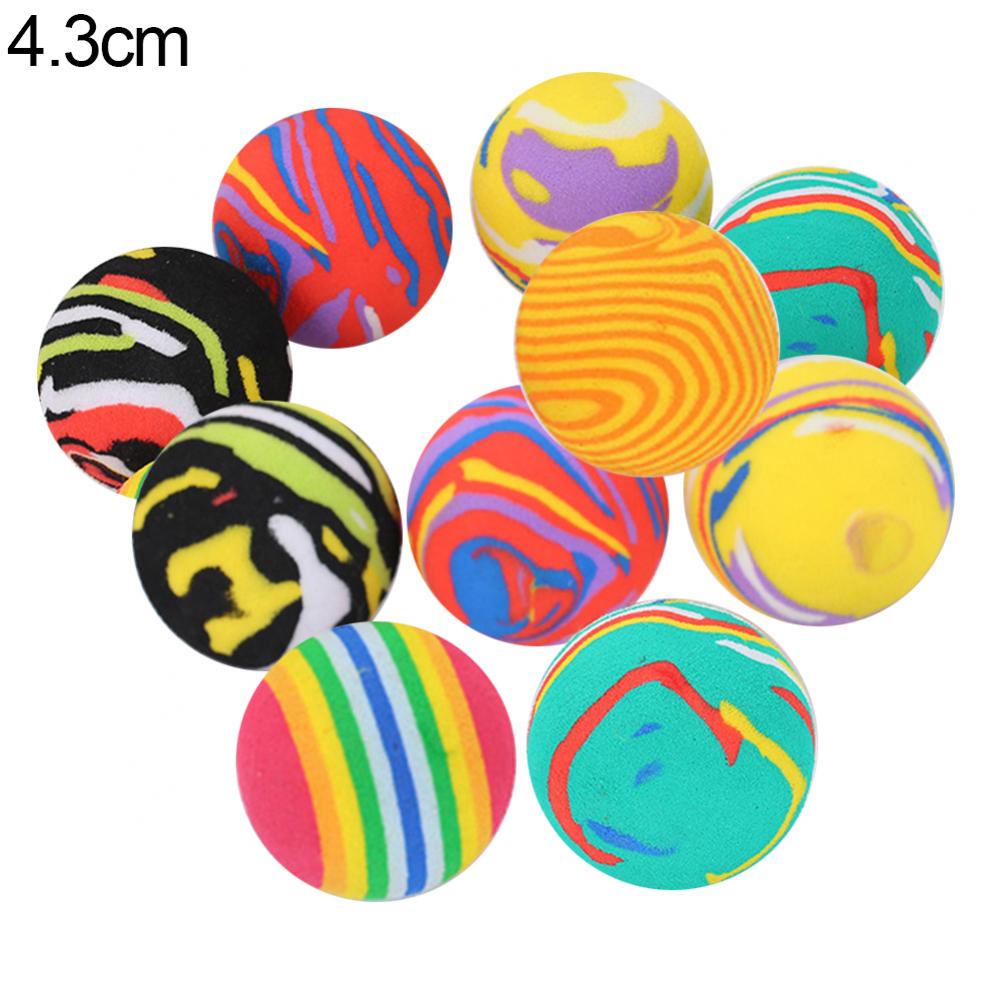 40% Sales! 10Pcs Pet Katten Kitten Kleurrijke Ball Bite Chew Scratch Grappige Spelen Speelgoed Teaser