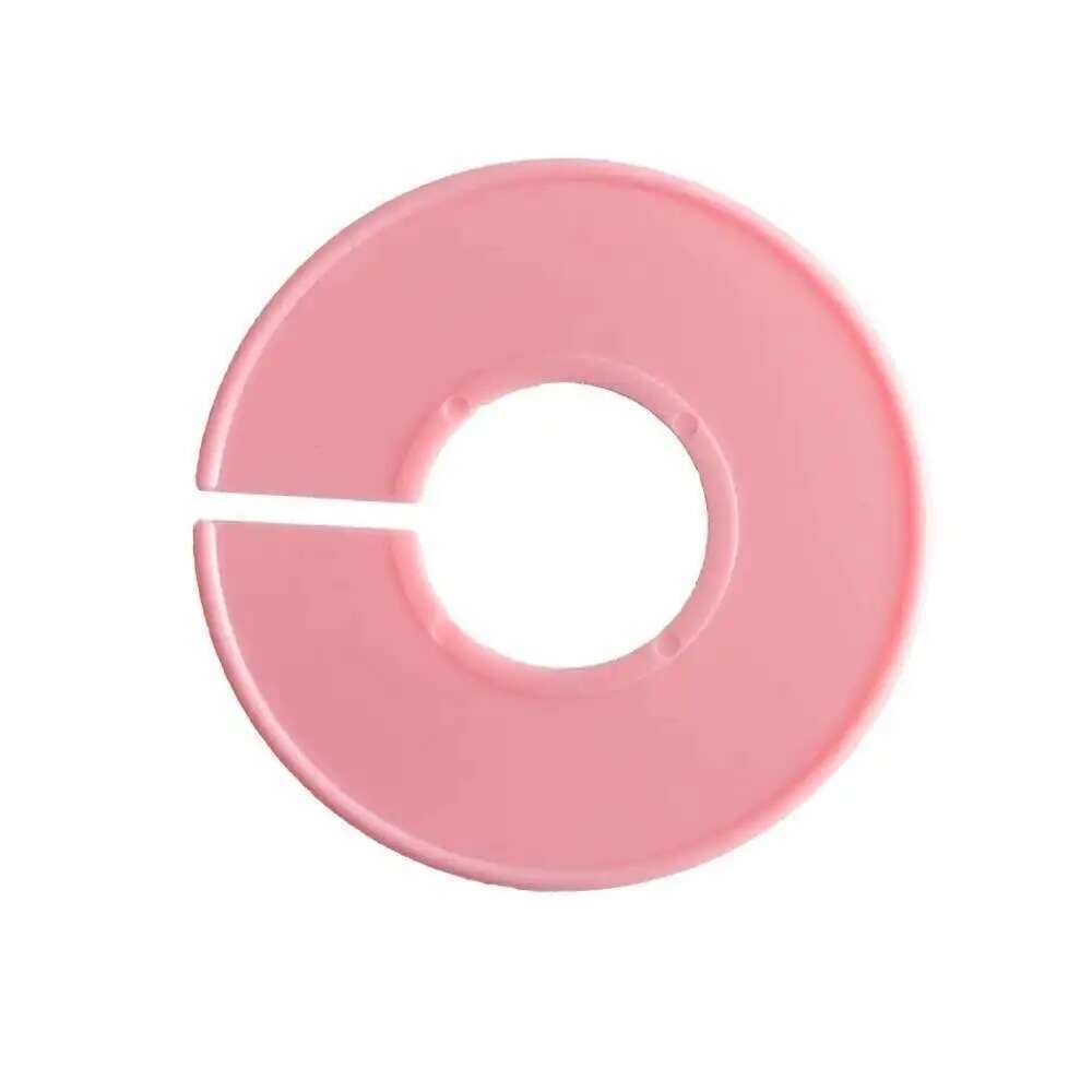 Gör-det-själv klädstorleksavdelare runda galgar garderobsavdelare för klädaffärer eller hemmet vita tomma avdelare klädetiketter: Rosa