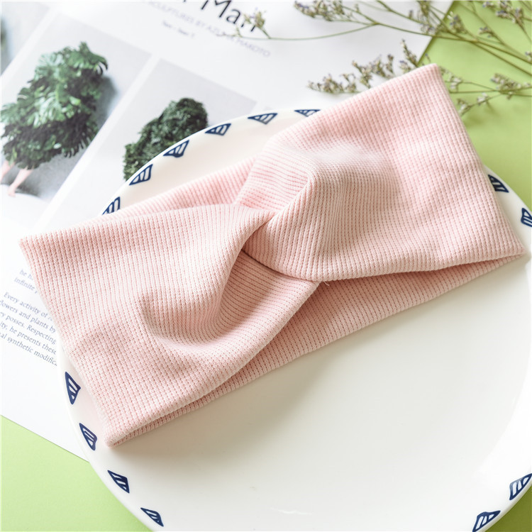 1 PC Winter Warm Ear Warmer Headwrap Xmas Girls' Crochet Headband Knitted Bow Hairband Hair Band Accessories: 01-P