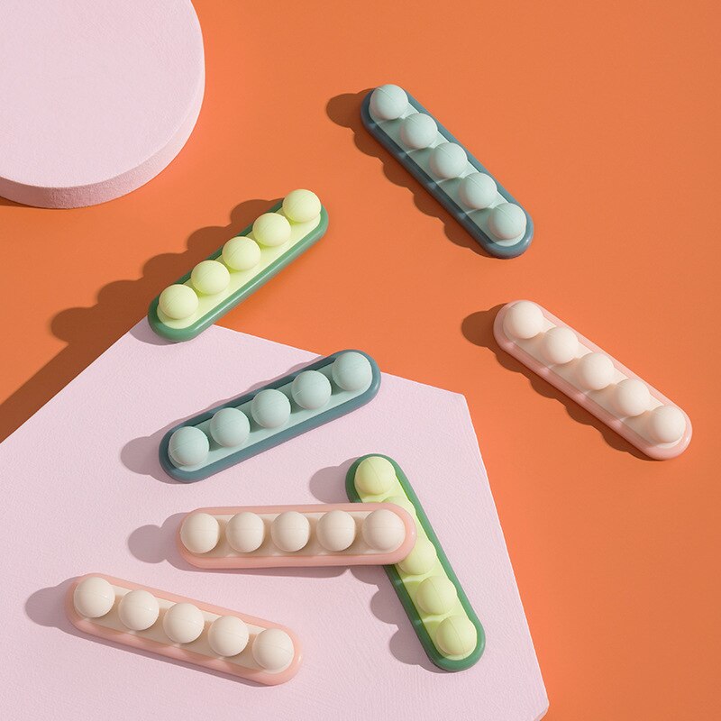 Cable Organizer Silicone Usb Cable Winder Desktop Tidy Management Clips Cable Holder for Mouse Headphone Wire Organizer Gadget