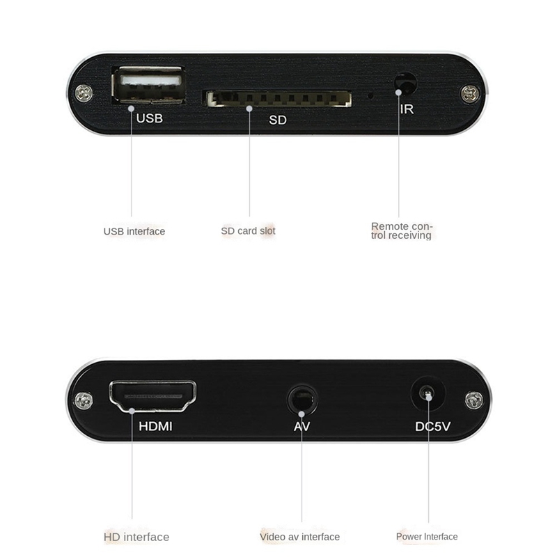 HD Multimedia Player Full HD 1080P USB External Media Player With SD Media TV Box Support MKV H.264 RMVB WMV(EU Plug)