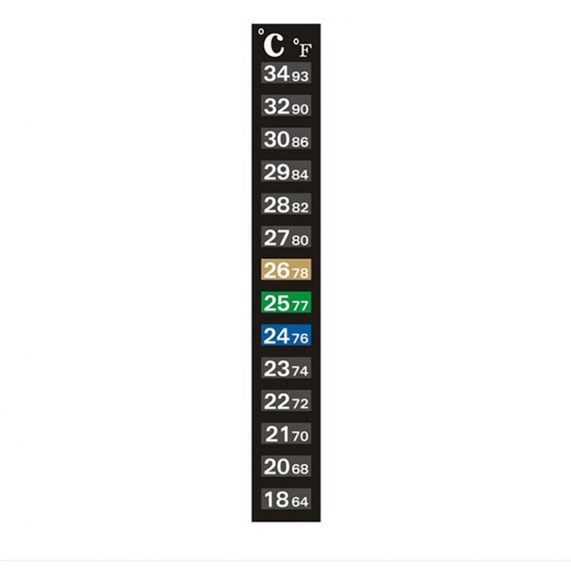 1Pcs Stick-On Digitale Aquarium Accessoires Aquarium Koelkast Thermometer Sticker Temperatuur Meting Stickers Gereedschap: Default Title