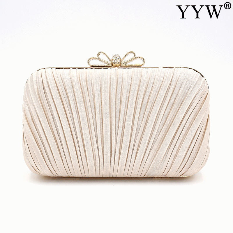 Red Women Clutch Evening Bag Purse With Detachable Chain Handbag Wedding Cocktail Party Velvet Clutches Prom Wedding Shoulder: champagne
