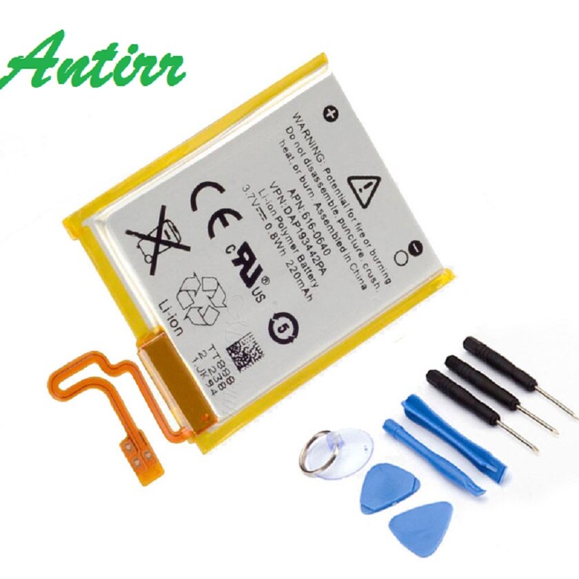 Brand 3.7V Li-ion Battery Replacement 330mAh for iPod Nano 7 7th Gen + Tools