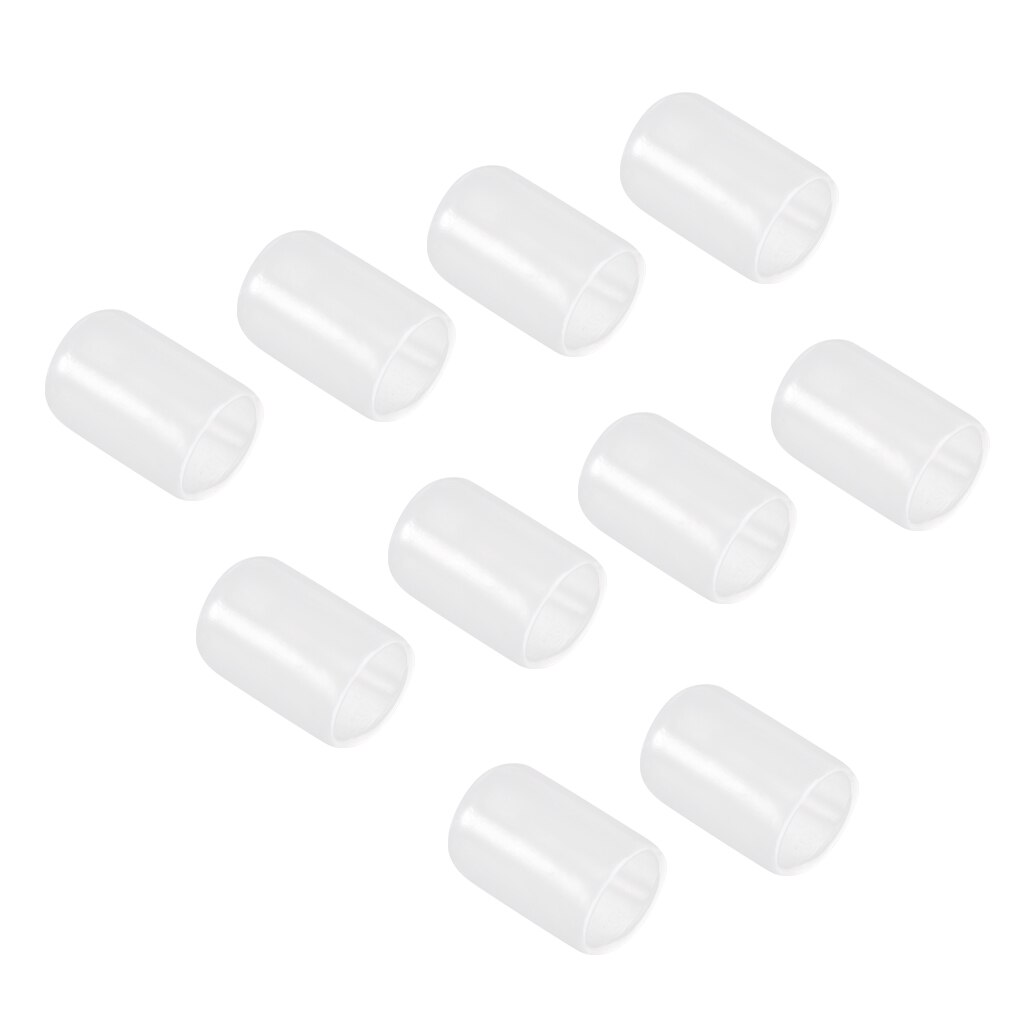 10 Pieces Silicone Pool Cue Tip Protector Saver Sleeve Billiard Accessories