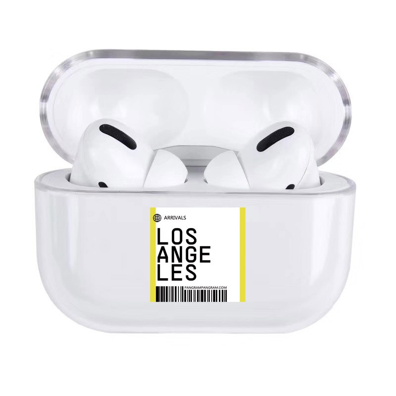 DHL Buchstaben Harte Fall Für Apple Airpods 3 Abdeckung Luxus Transparent Kopfhörer Fall Einfache Cartoon Headset Box Für airpod Pro capa: For Pro-8