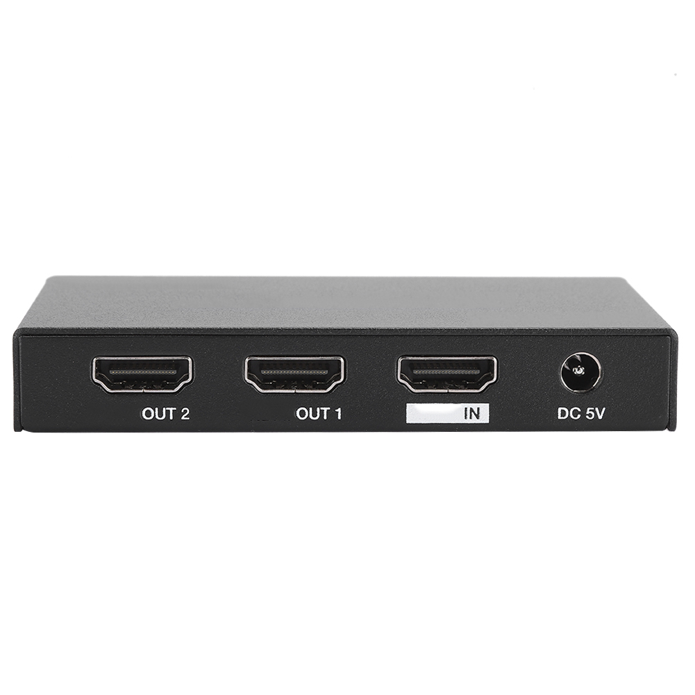 1 x 2 4k 18 gbps hdmi splitter videoadapter switcher box tv monitor  (eu 100-240v)