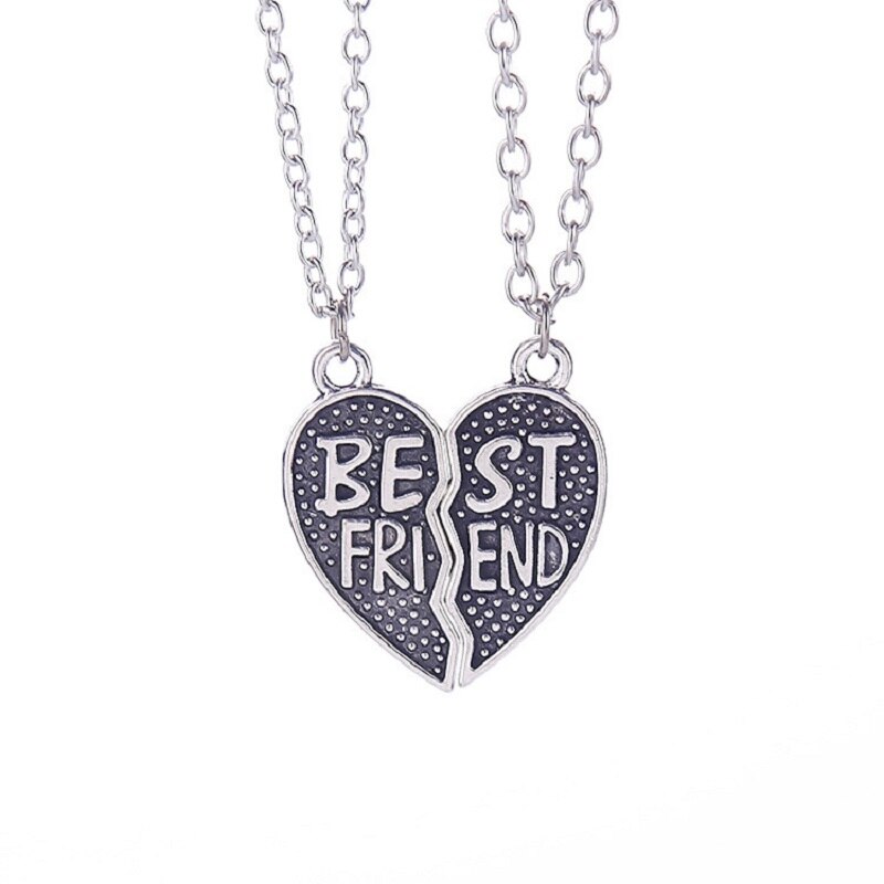 Combination Broken Heart 2 Pieces and 3 Pieces Pendant Necklace Forever Friend Ms. Jewelry Necklace Girlfriend: STYLE8