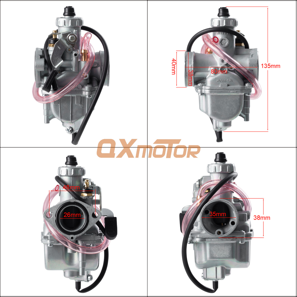 26mm Carburetor For Mikuni VM22 PZ26 Carb Fit 120 125 140 150cc CRF70 Lifan YX Zongshen Engine Dirt Pit Bike ATV Quad Motorcycle
