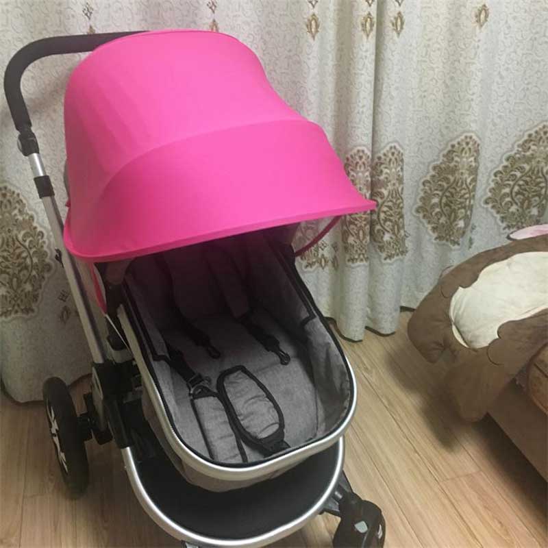 Baby klapvogn solafskærmning solskærm barnevogn baldakin bugt solskærm beskyttelseshætter baldakin klapvogn klapvogn tilbehør: Rose