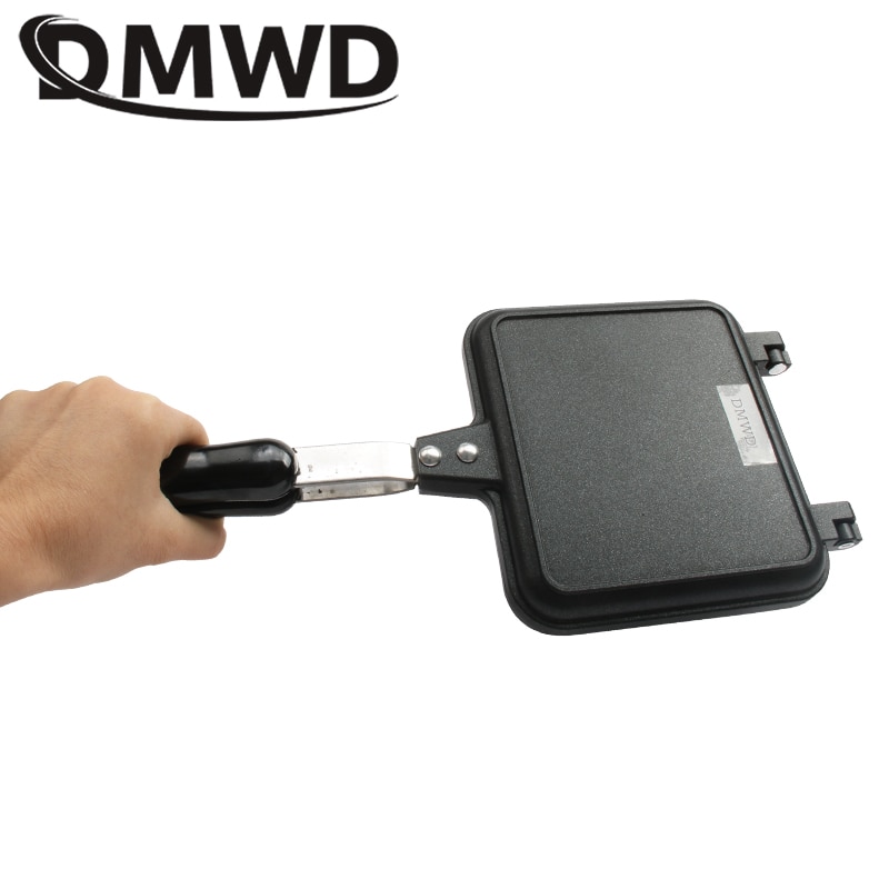 Gas Antiaanbakmachine Ijzer Brood Toast Ontbijtmachine Wafel Pannenkoek Bakken Barbecue Vorm Vorm Grill Koekenpan