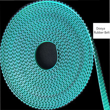 1 måler smart hjem dooya gummibelte til elektronisk gardinsporstang dooya gardintilbehør 10.5mm bredde