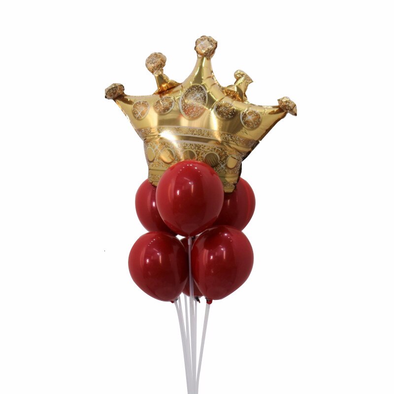 1 gylden krone ballon runde latex ballon fødselsdagsfest børns dag bryllup og engagement scene arrangement: Rød