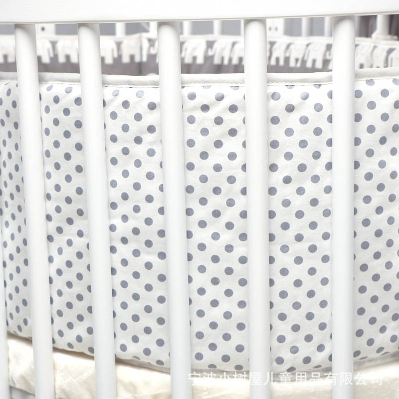 4 stk baby krybbe seng beskytter pude nyfødt småbørn barneseng kofanger sikkerhed småbørn klapvogn madras hegn