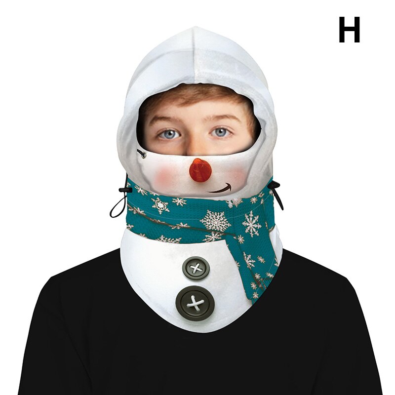 Mascarilla deportiva de seguridad para niños, máscara con capucha 3D, exterior, cálida, CNT 66: h