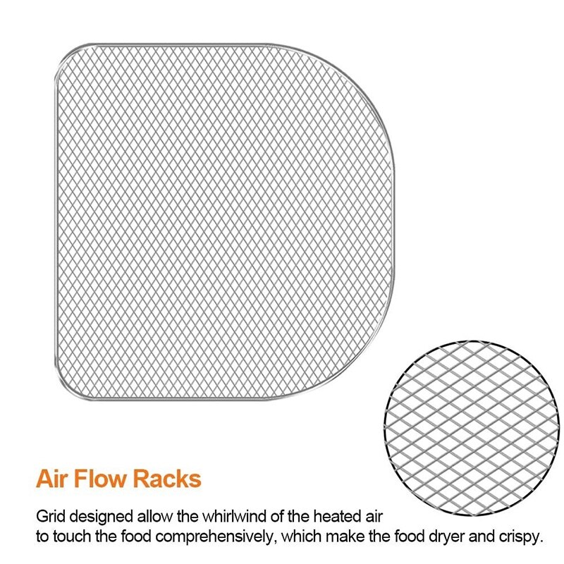 Replacement Accessories Dehydrator Racks Air Flow Racks for 6Qt Chefman, Caynel and Power Air Fryer Oven