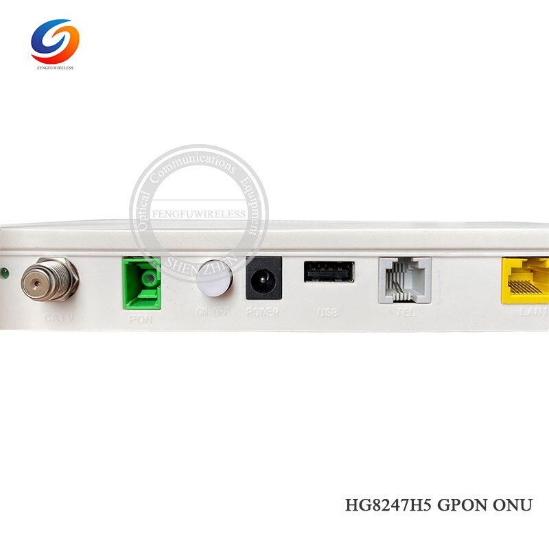 Hotsale 100% Original 1GE + 3FE + WIFI + CATV SC APC GPON ONU HG8247H5