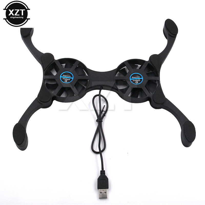 Portable Laptop Cooling Stand Foldable Fan Cooler Cooling Pad Laptop CPU Cooler USB Cooler