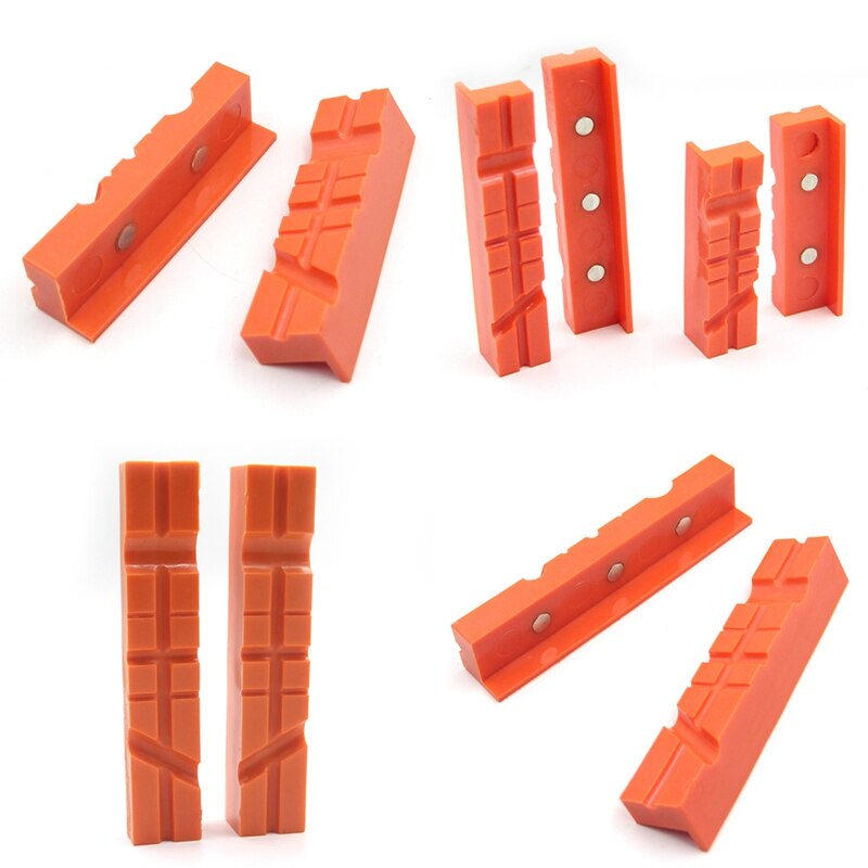 2 st magnetisk bänk skruvstäd käftdyna flerspår fräs skruvstäd hållare grepp bänk skruvstäd tillbehör beskyddare