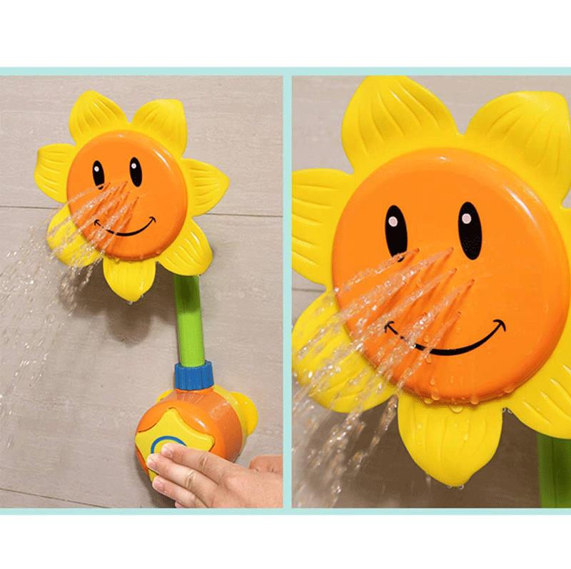 FAROOT freundlicher Sonnenblumen Baby Schlecht Spielzeug Wasser Dusche sprühen Badewanne Brunnen Spielzeug Dusche Schlecht Produkte