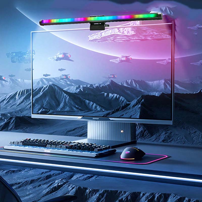 RGB Monitor Licht Bar Computer Bildschirm Hängen Lichter Atmosphäbetreffend Tisch Lampe Lesen Nacht Lichter Spielen Monitor Dimmen Lichter