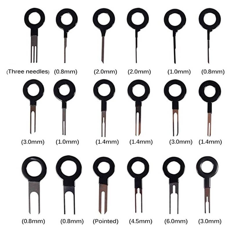 36pcs Terminal Removal Tool Key Extractor Pin Extraction Tool Kit for Depinning Crimp Wire Connector