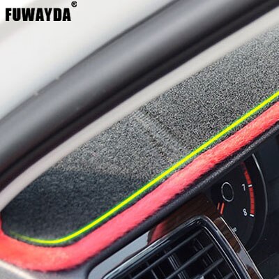 Auto dashboard covers mat voor Haima 2 jaar linksgestuurde dashmat pad dash cover auto dashboard accessoires: Rood