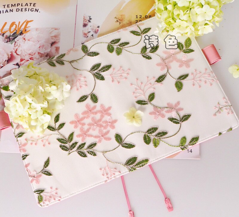 Spring Version Hydrangeas Theme Floral Journal Cover A5 A6: A6 Pink Cover