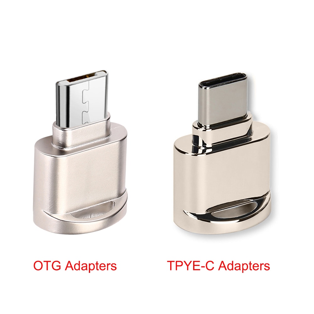 Micro sd Kaartlezer Metalen OTG Adapter USB type c tf card adapter usb c type adapter Microsd Kaartlezer micro sd reader