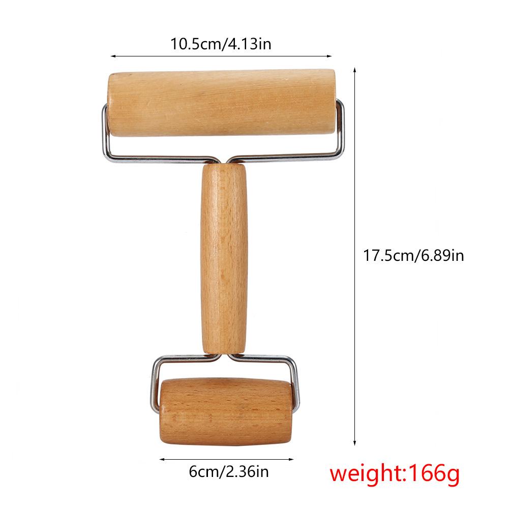 Wooden Pastry Rolling Pin Roller Pastry and Pizza Baker Roller Wooden Baking Crush Nuts Crackers Cookies Kitchen Utensils: 1