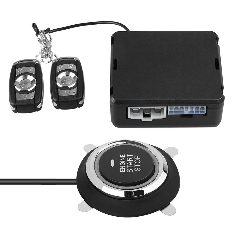 9Pcs Start Push Button Remote Starter Keyless Entry Auto Suv Alarmsysteem Motor