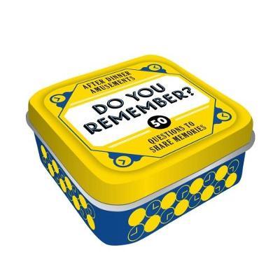 After Dinner Amusements: Do You Remember? : 50 Questions to Share Memories, Motivation & Self-esteem Miscellaneous Items