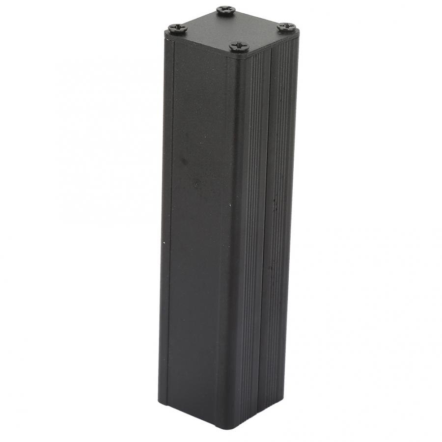 Black 25*25*100mm Aluminum Enclosure PCB Instrument Shell Electronic Cooling Box