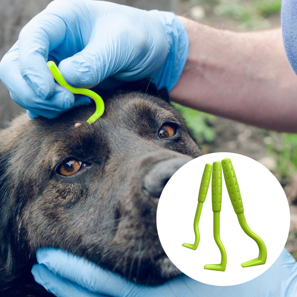 6PCS Pet Dog Tick Remover Tool Set Stainless Steel Tick Hook Flea Tick Tweezers Clip Remover Flea Comb For Dogs Cats