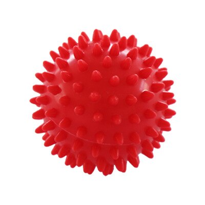 Maxairms Fitness PVC Hand Massage Ball PVC Soles Hedgehog Sensory Training Grip the Ball Portable Physiotherapy Ball: Burgundy