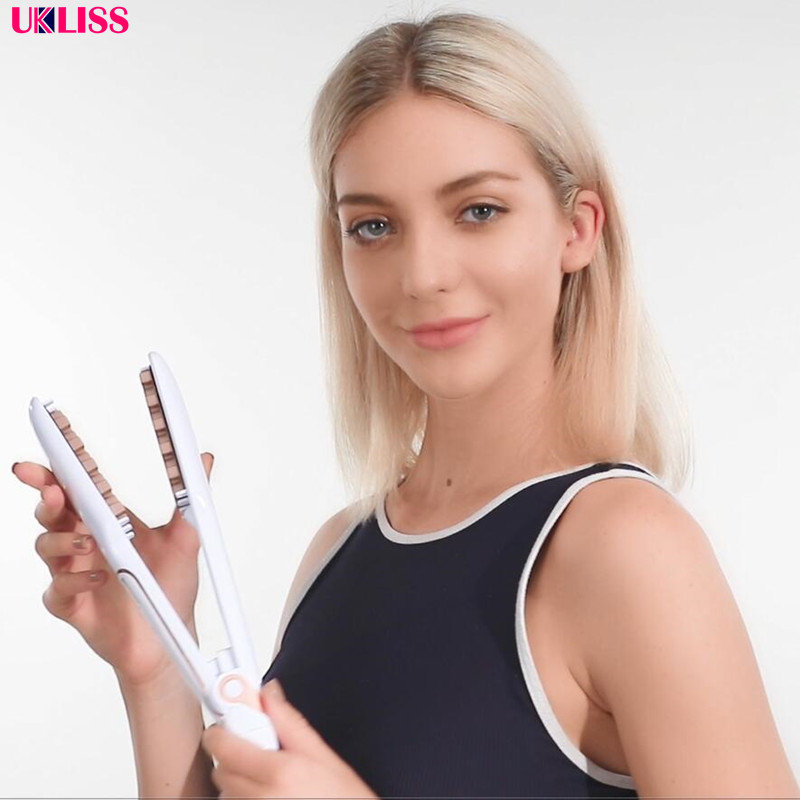 Hair Volumizing Iron Petite 1 Inch Volumizing Hair Iron Natural-looking LCD Display Hair Straightener Curling 3/4 Inch Hair Iron