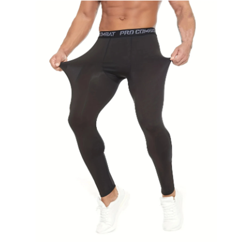 Kompresjonsbukser for menn tights leggings for løping, trening, sport, fitness, hurtigtørkende passform, jogging, treningsbukser