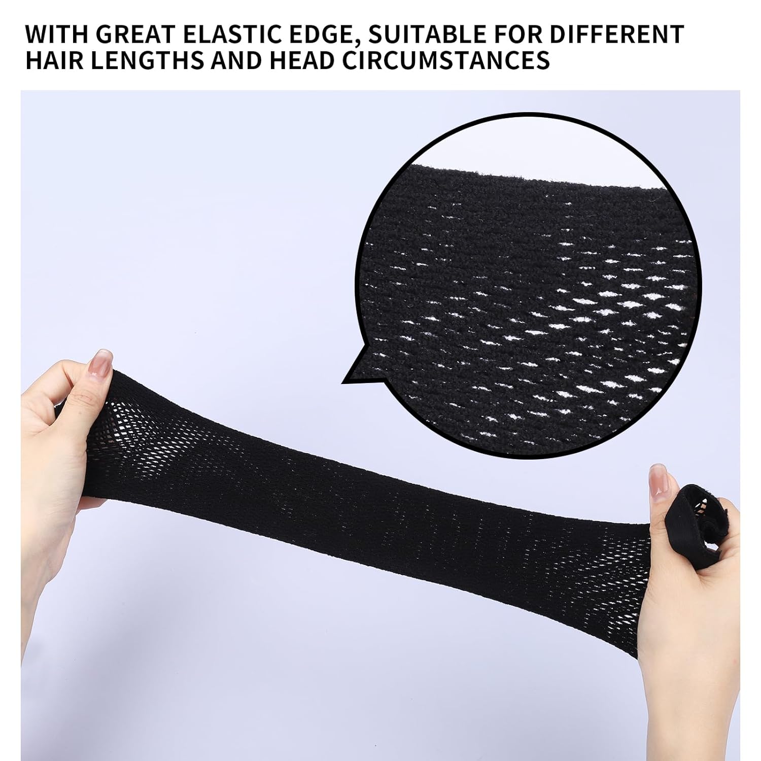 Black Skin Wig Cap, Hair Net for Wigs,Wig Caps for Women, Large Mesh Wig Cap for Long Hair,Nylon Wig Net Non Slip for Daily use