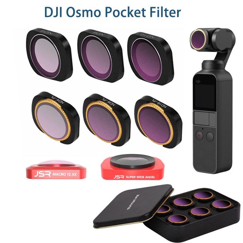 For DJI osmo pocket/DJI Pocket 2 Filter ND CPL Filters Kit Osmo Pocket Accessories polar ND4 8 16 32 UV OsmoPocket Filters